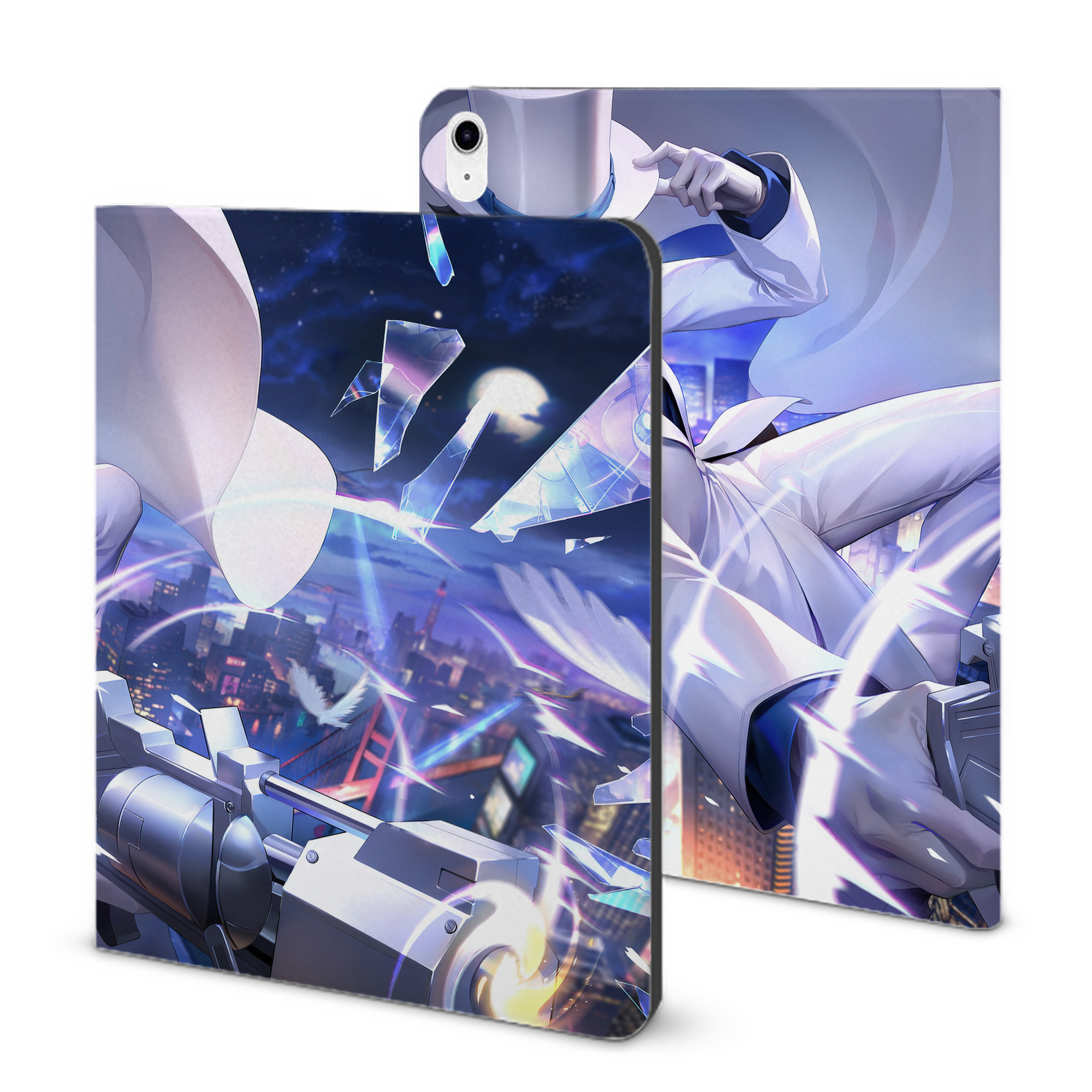 （画像用） 名探偵コナン Detective Conan IPad ケース ブック型 PUレザー TPU 耐衝撃 軽量 薄型 ペン収納なし 全面保護 IPad 各モデル対応